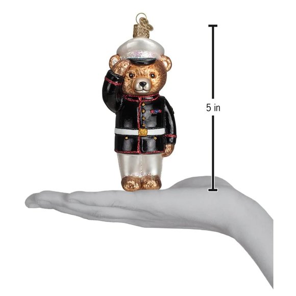 Marine Bear Christmas Ornament with Keepsake Box | Old World Christmas | NWT - Picture 5 of 8